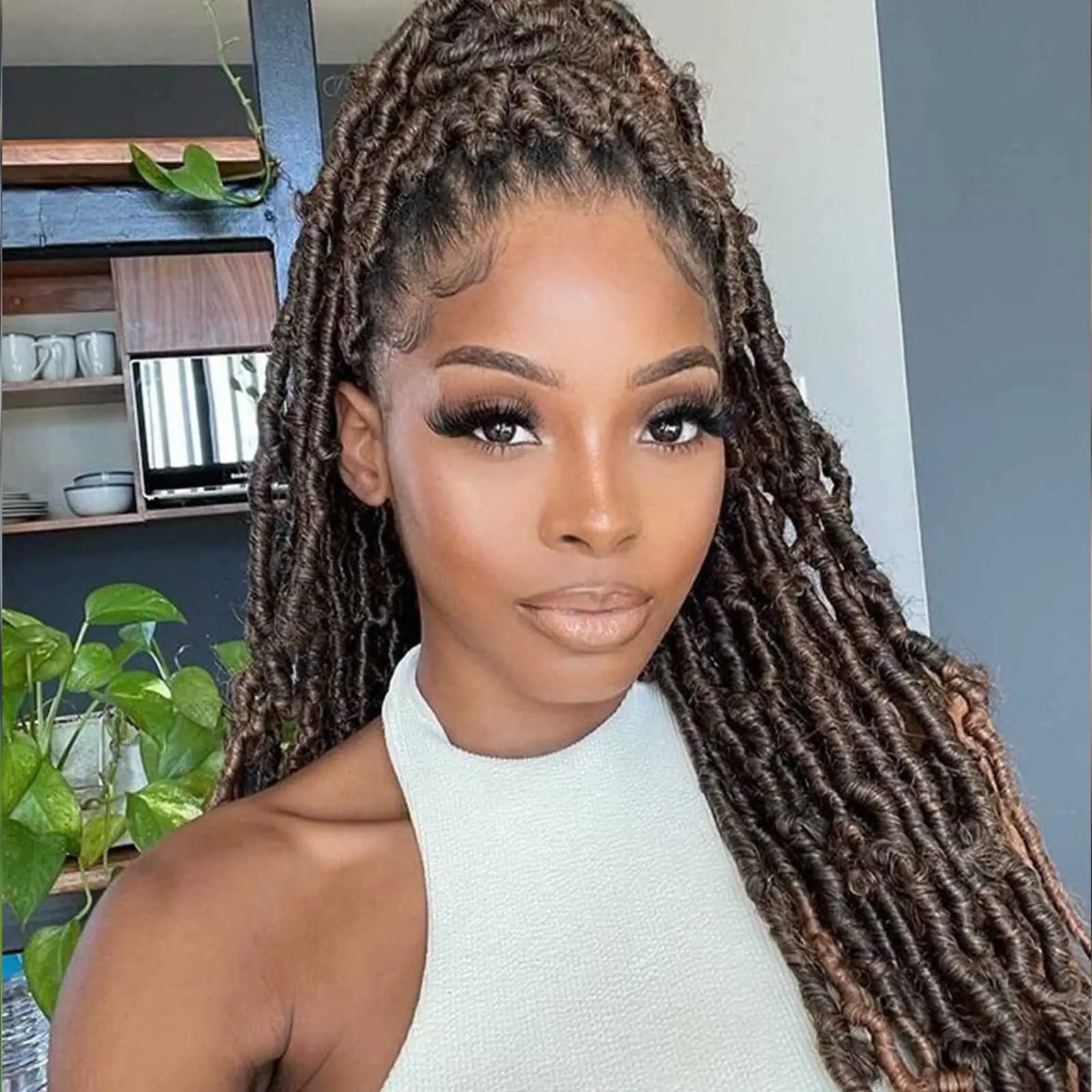 ( US ONLY) FAST SHIPPING DBL | Toyotress® Butterfly Locs Pre-Looped Distressed Locs Braiding Synthetic Crochet Hair Extensions Toyotress
